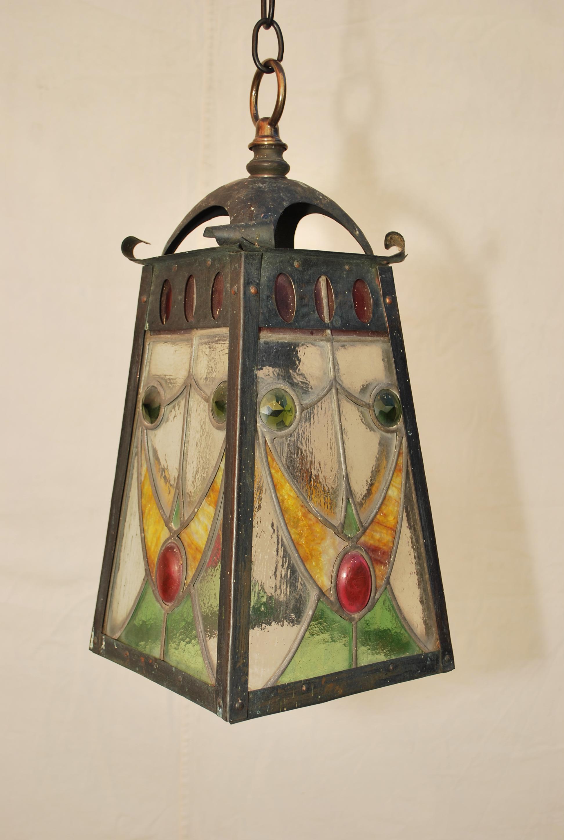 Arts and Crafts Rare turn of the century lantern For Sale