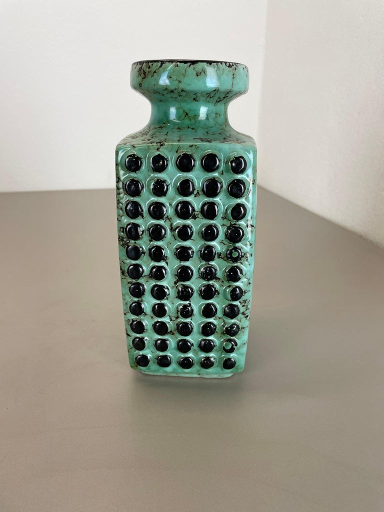 魅力の rare  lava fat turquoise 花瓶・フラワースタンド