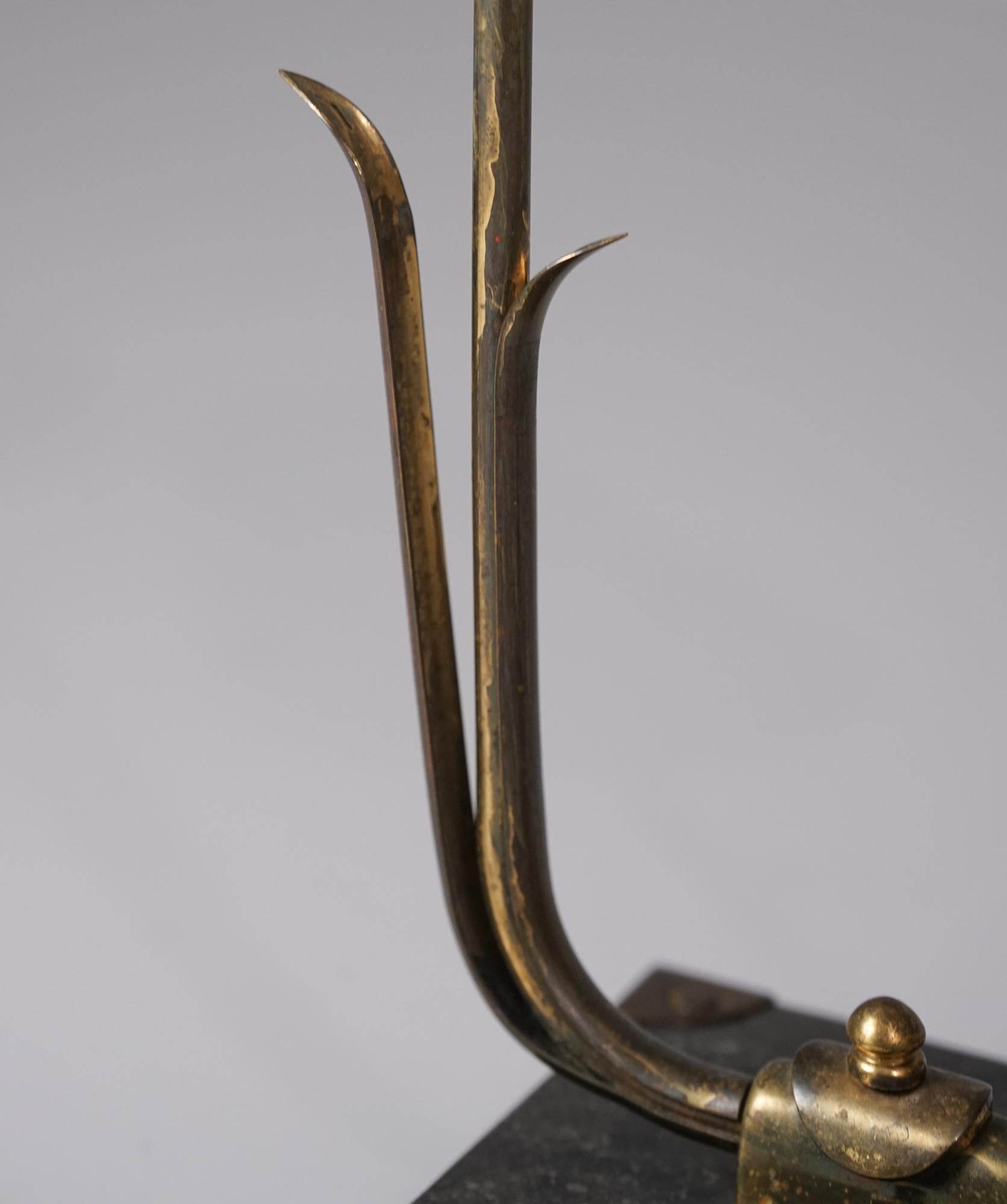 Rara lámpara de mesa orgánica de dos brazos, Valinte Oy, años 50 mediados del siglo XX en venta