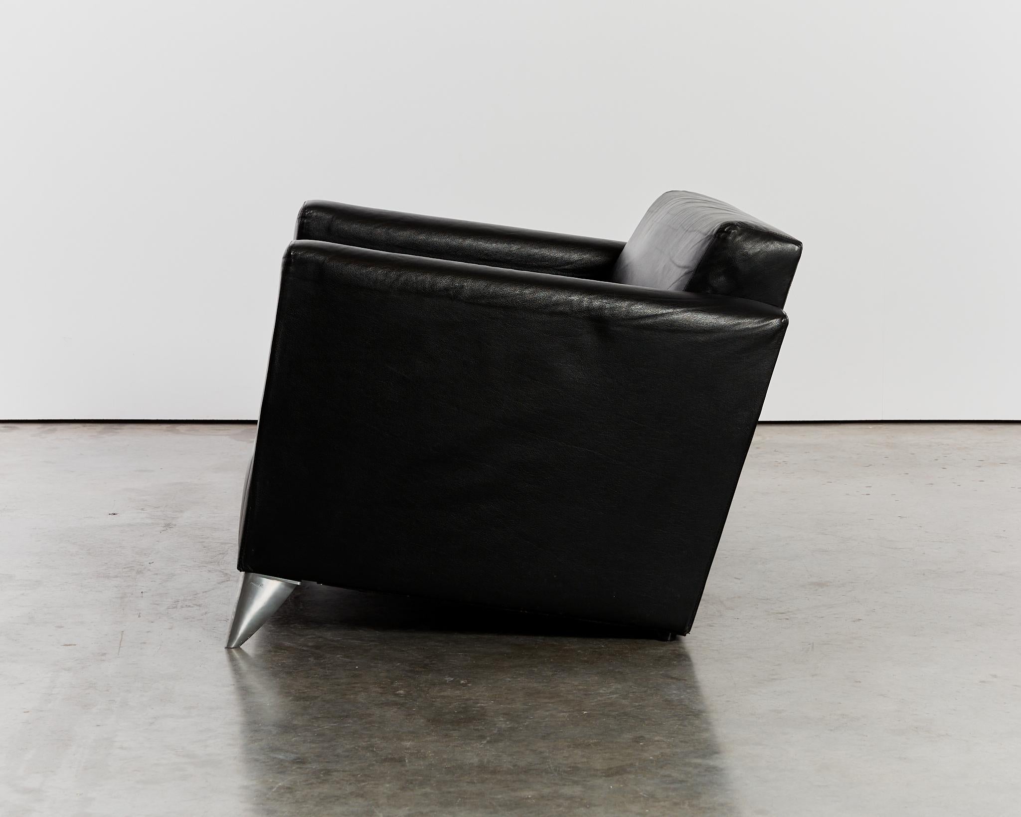 Seltenes zweisitziges Sofa Len Niggelman von Philippe Starck für Disform,  1985 im Angebot 3