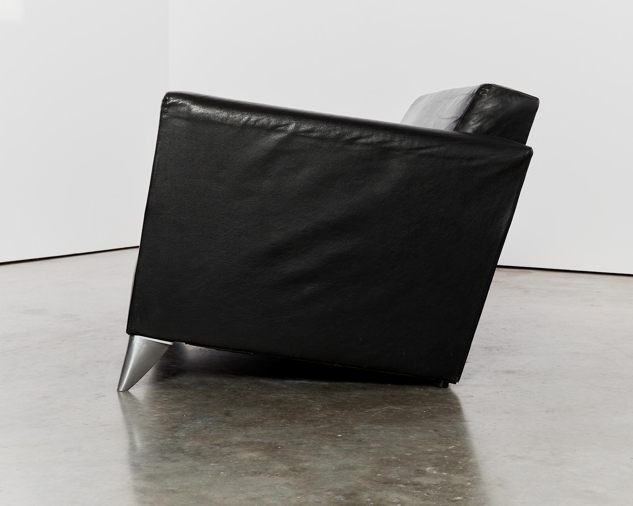Seltenes zweisitziges Sofa Len Niggelman von Philippe Starck für Disform,  1985 im Angebot 5