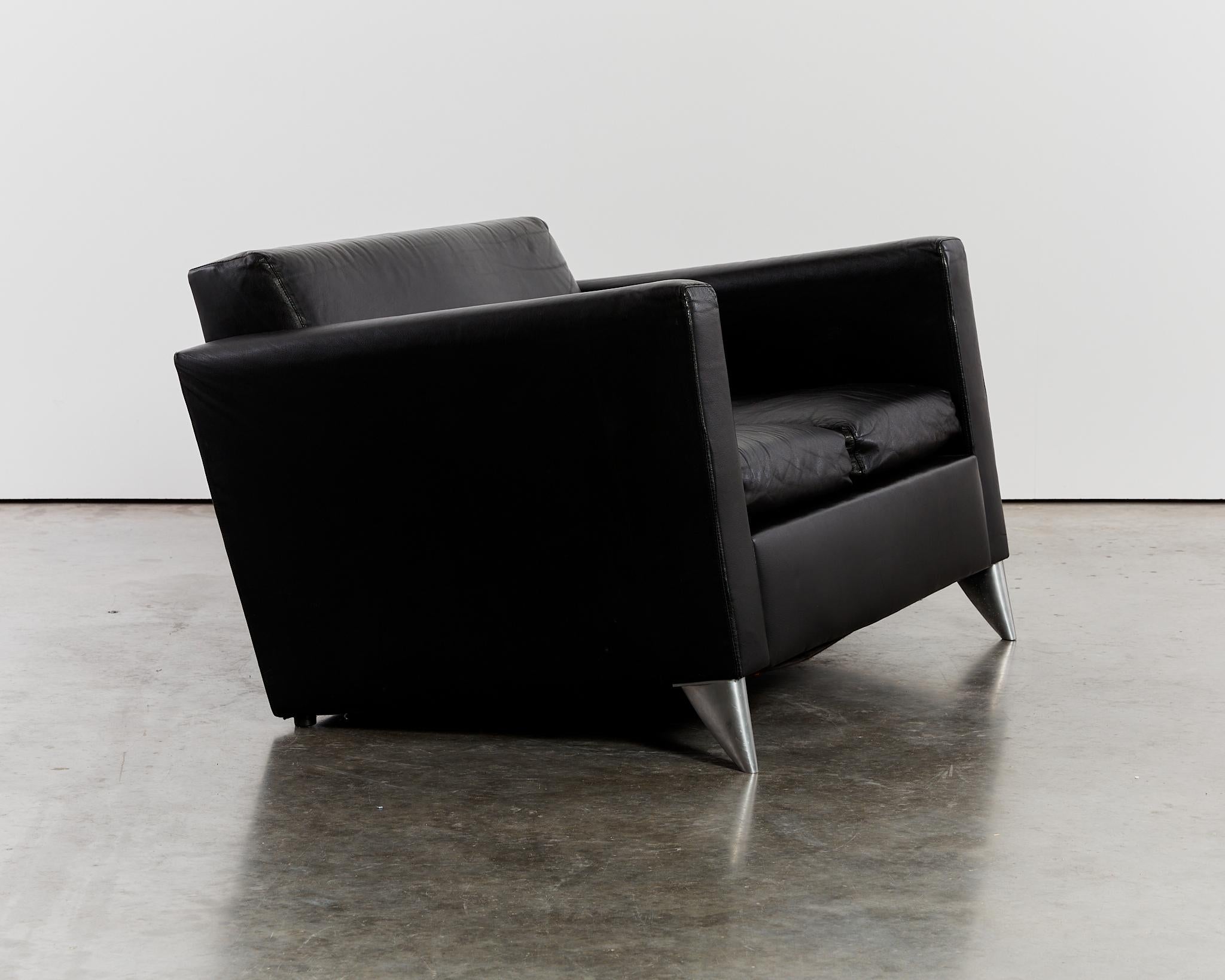 Seltenes zweisitziges Sofa Len Niggelman von Philippe Starck für Disform,  1985 (Französisch) im Angebot