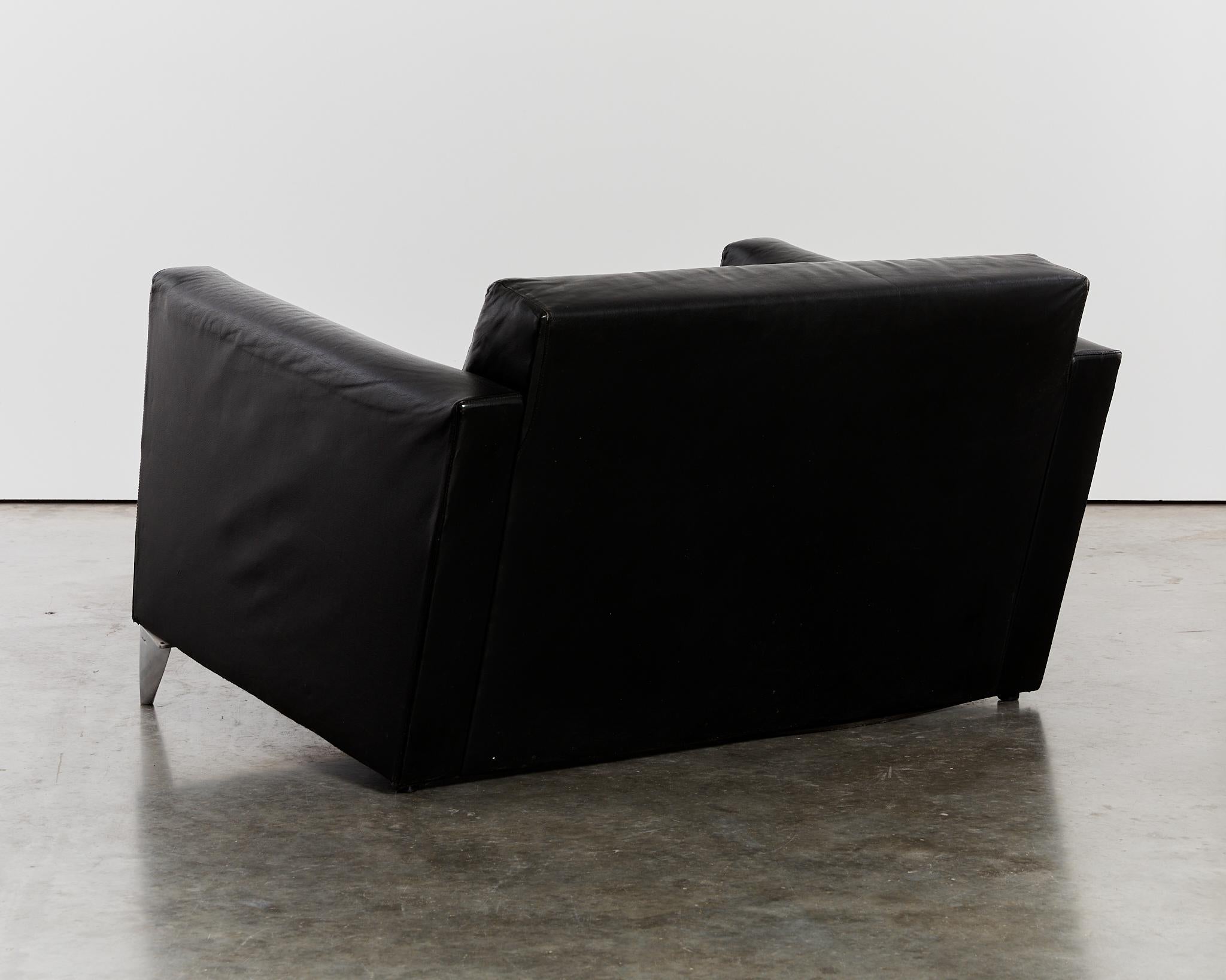 Seltenes zweisitziges Sofa Len Niggelman von Philippe Starck für Disform,  1985 im Angebot 1