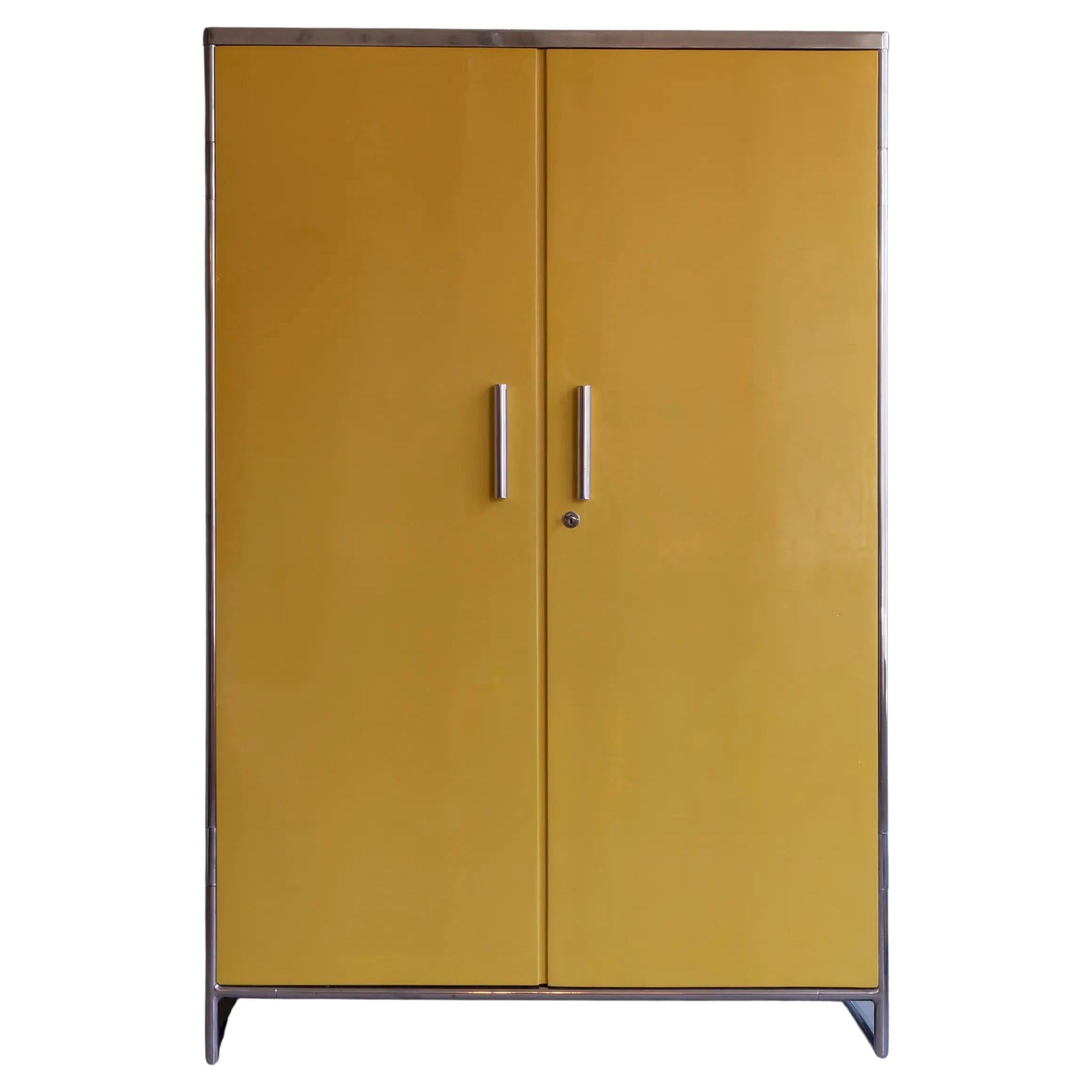 Rare Two-Tone Bauhaus Wardrobe by John Hagemann for Hynek Gottwald, ca. 1930