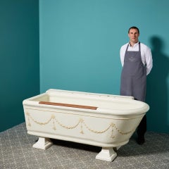 Rare Twyfords Antique Glazed Stoneware Bath Tub