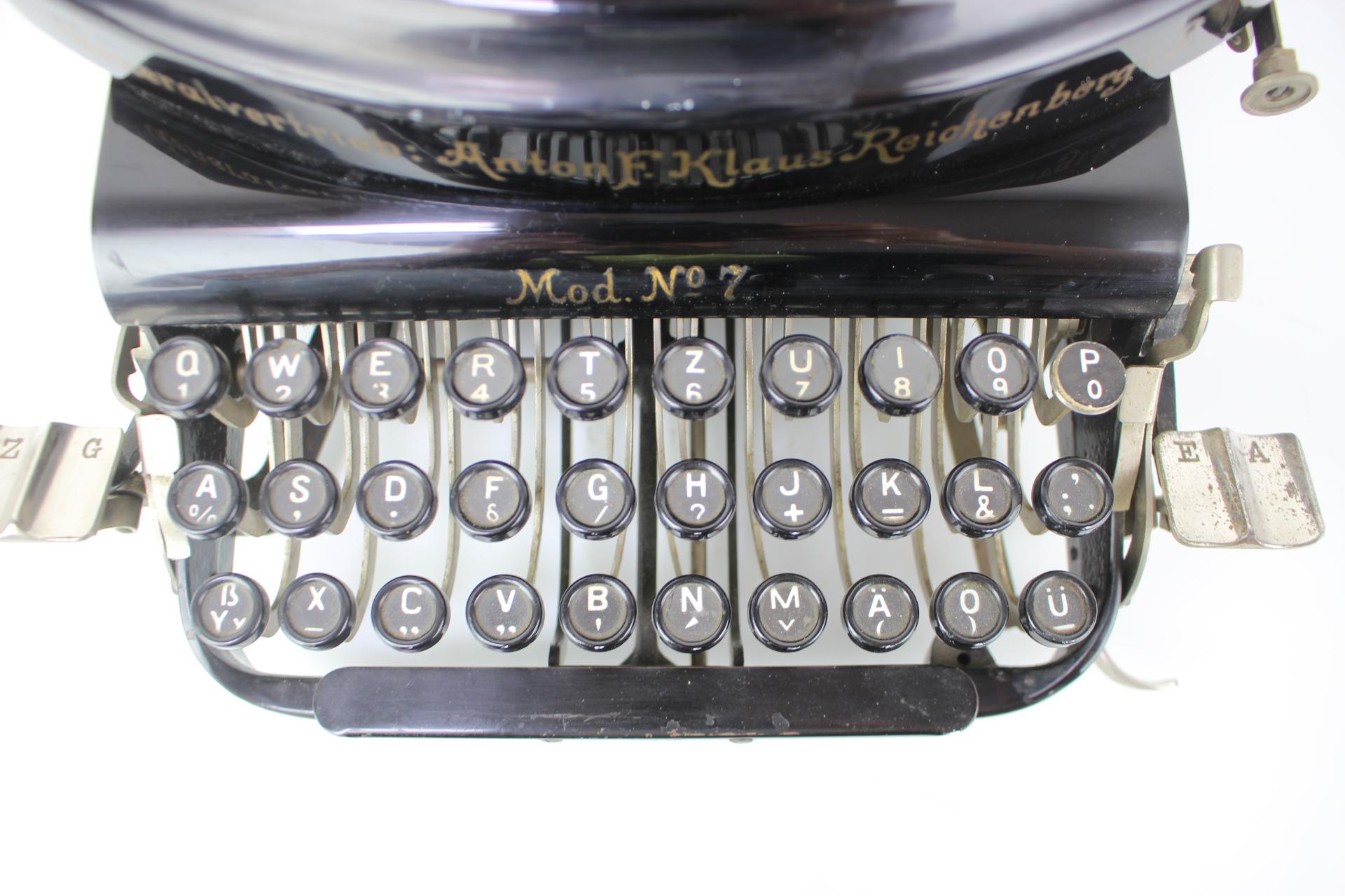  Rare Typewriter ADLER No7, Germany 1900s For Sale 2