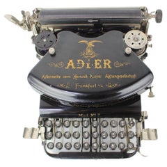  Rare Typewriter ADLER No7, Germany 1900s