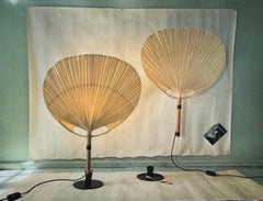 Seltene Uchiwa II Tischleuchte von Ingo Maurer, ca. 1970er Jahre