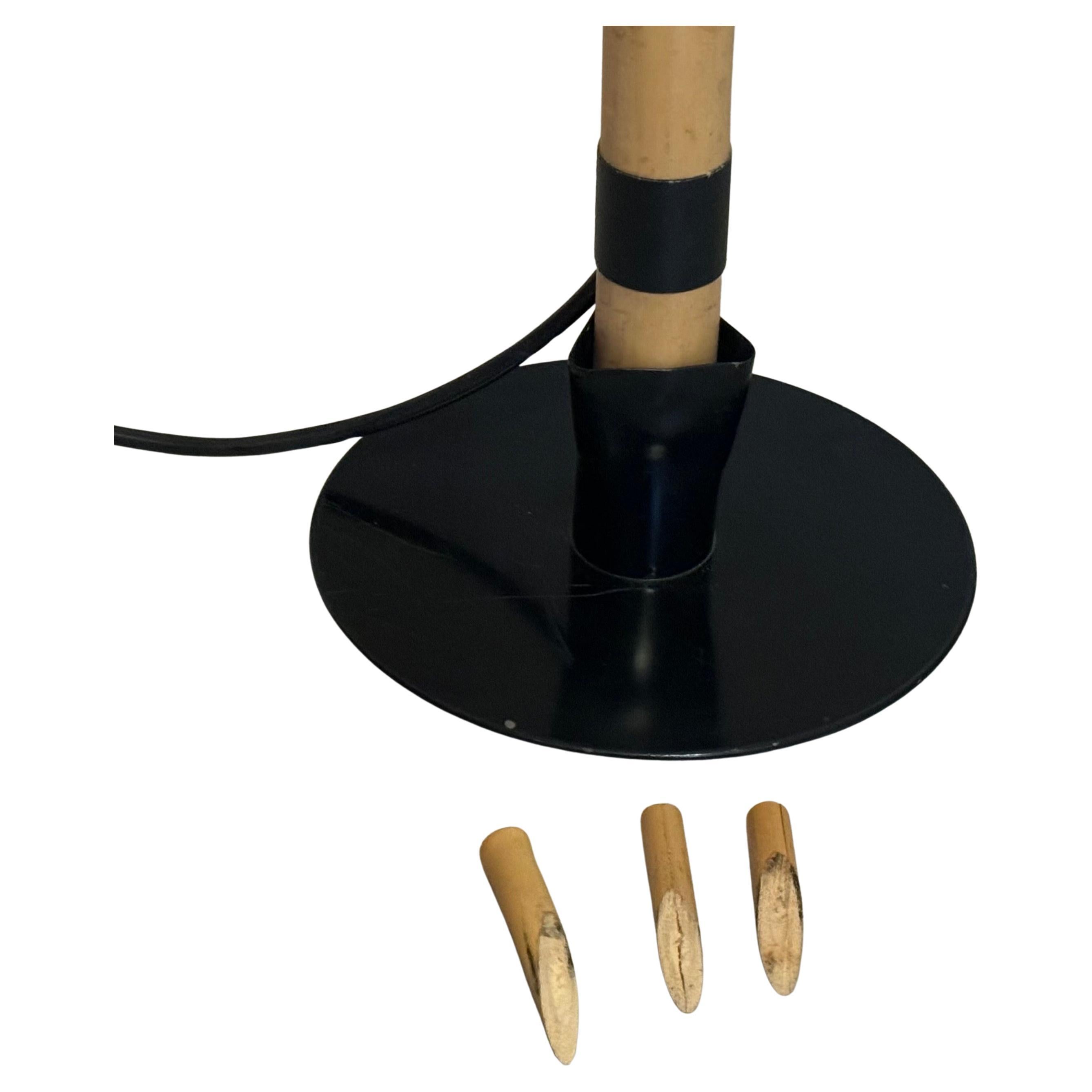 Lacquered Rare Uchiwa II Table Lamp by Ingo Maurer, circa 1970s