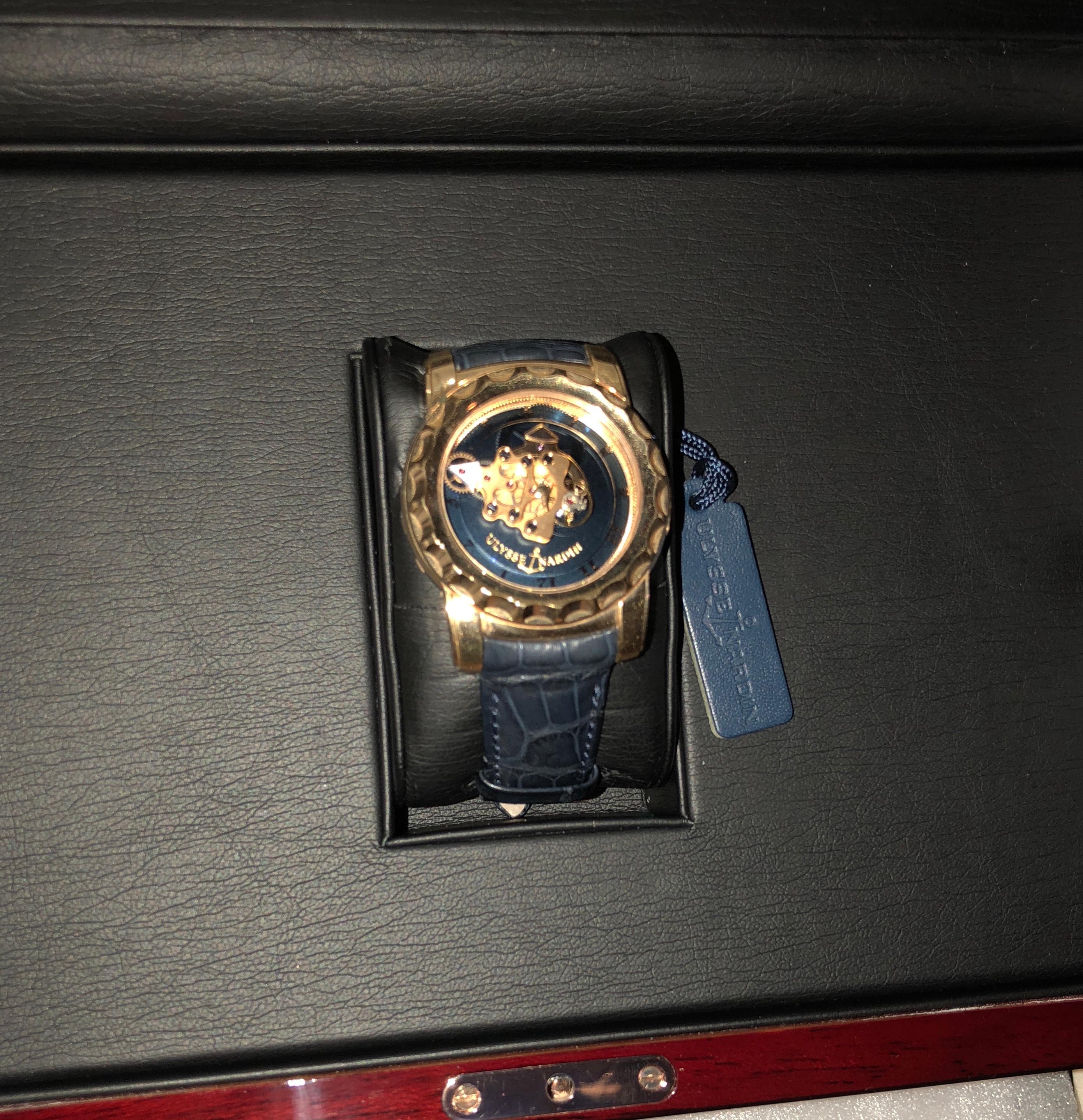 Rare montre-bracelet Ulysse Nardin Freak Carrousel Tourbillon, ensemble complet 4