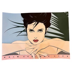 Rare sérigraphie non encadrée Palm Springs Life de Patrick Nagel, édition limitée 1984