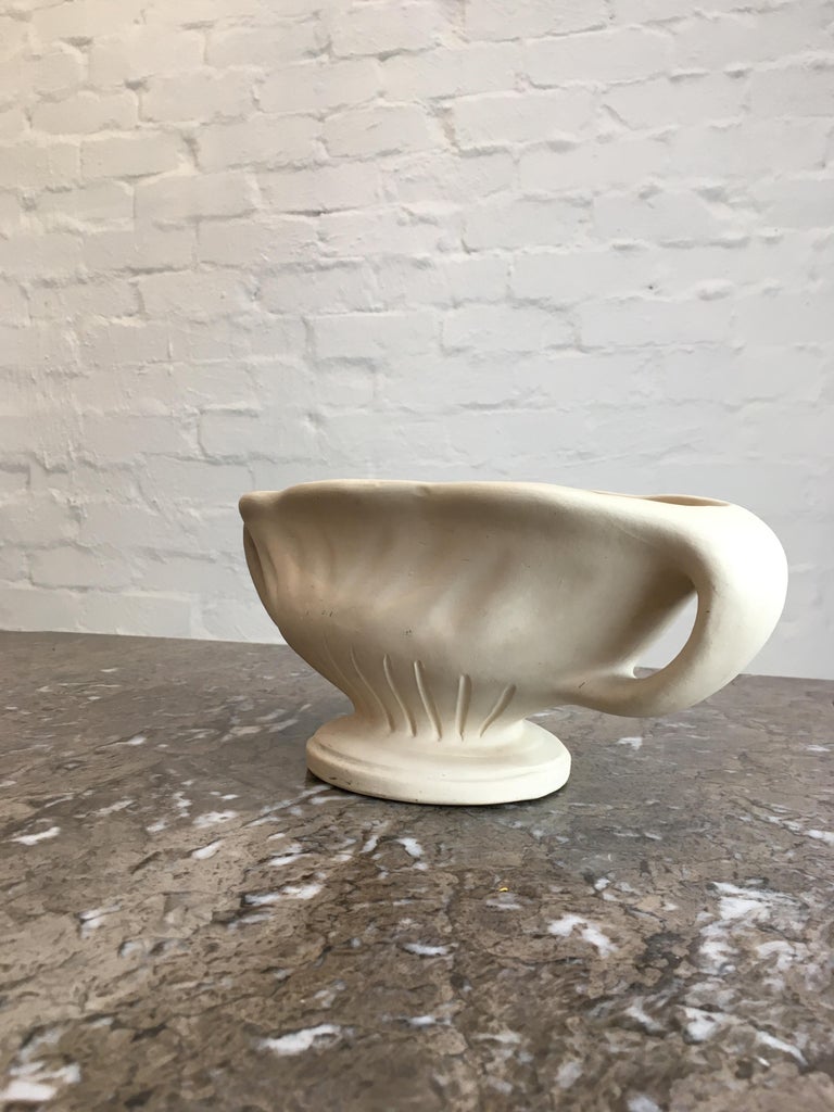 Rare Unglazed Fulham Pottery Constance Spry Vase Signed FMB For Sale at