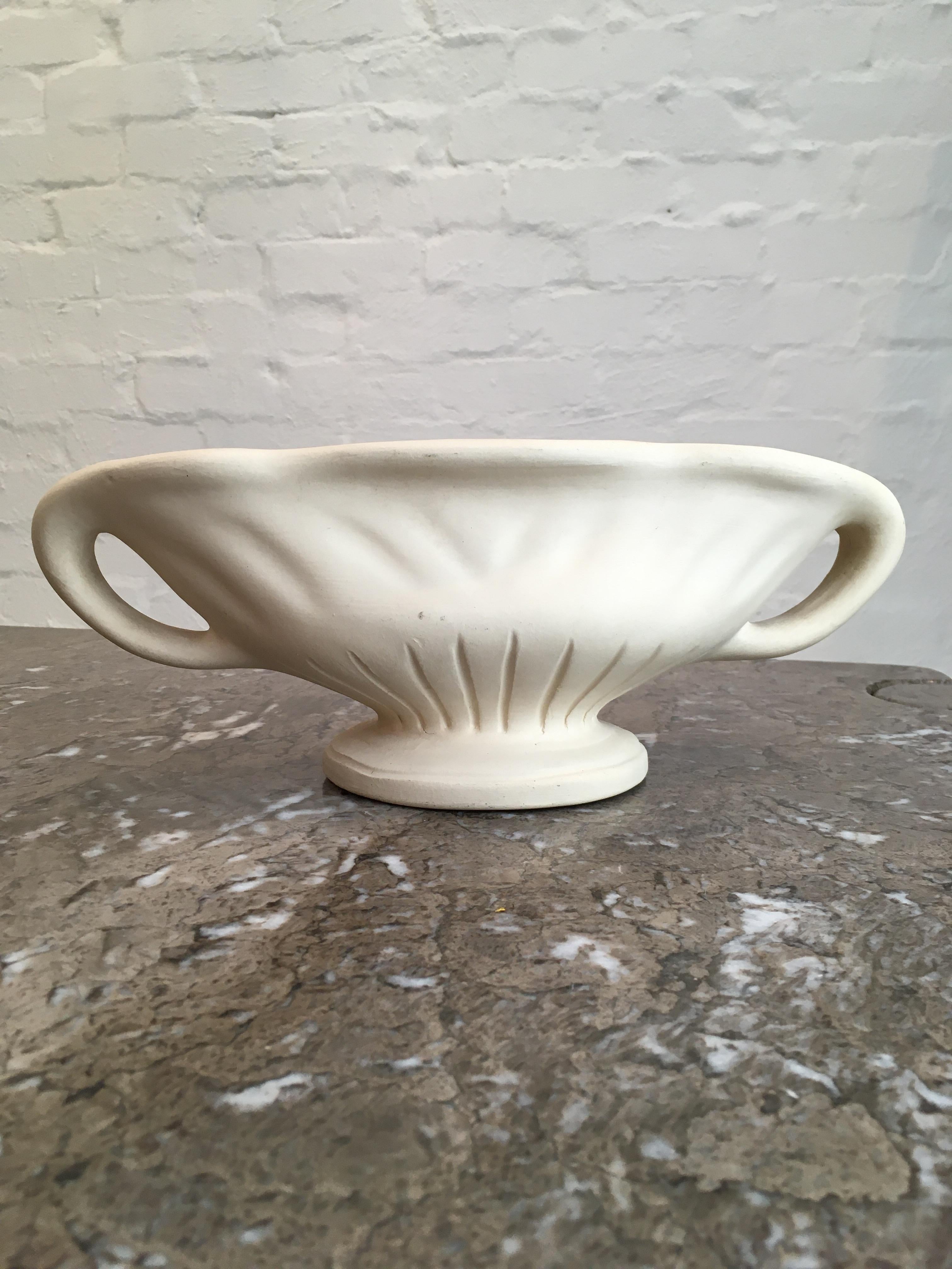 Art Deco Rare Unglazed Fulham Pottery Constance Spry Vase Signed FMB