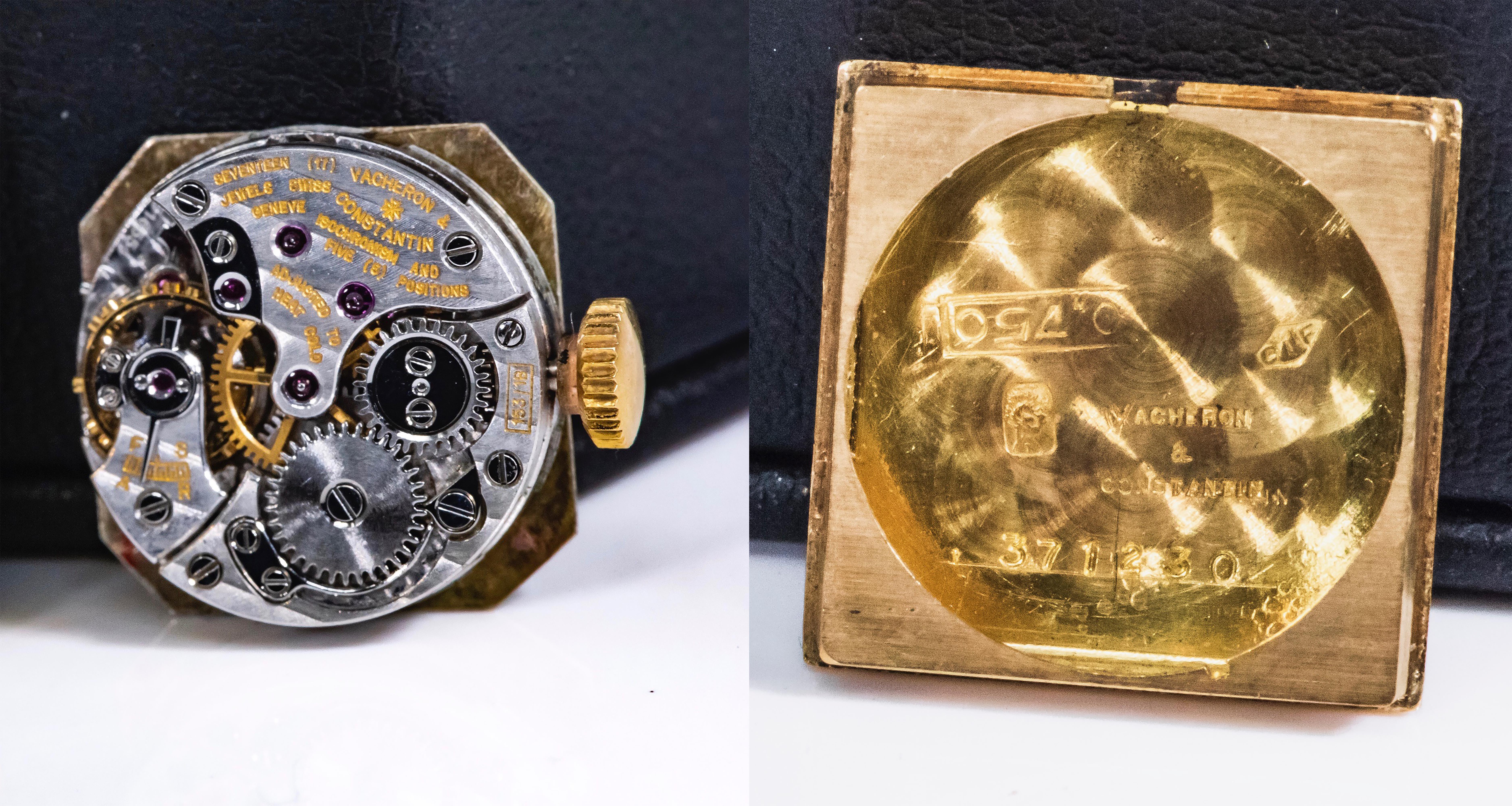 1960s 18Kt Vacheron Constantin Asymmetrical Sapphire Diamond Wristwatch 8