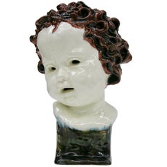 Rare Unique Child Bust by Goldscheider, 1923