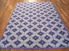 2000s Contemporary Chinese Needlepoint Flatweave Rug 6' x 9'