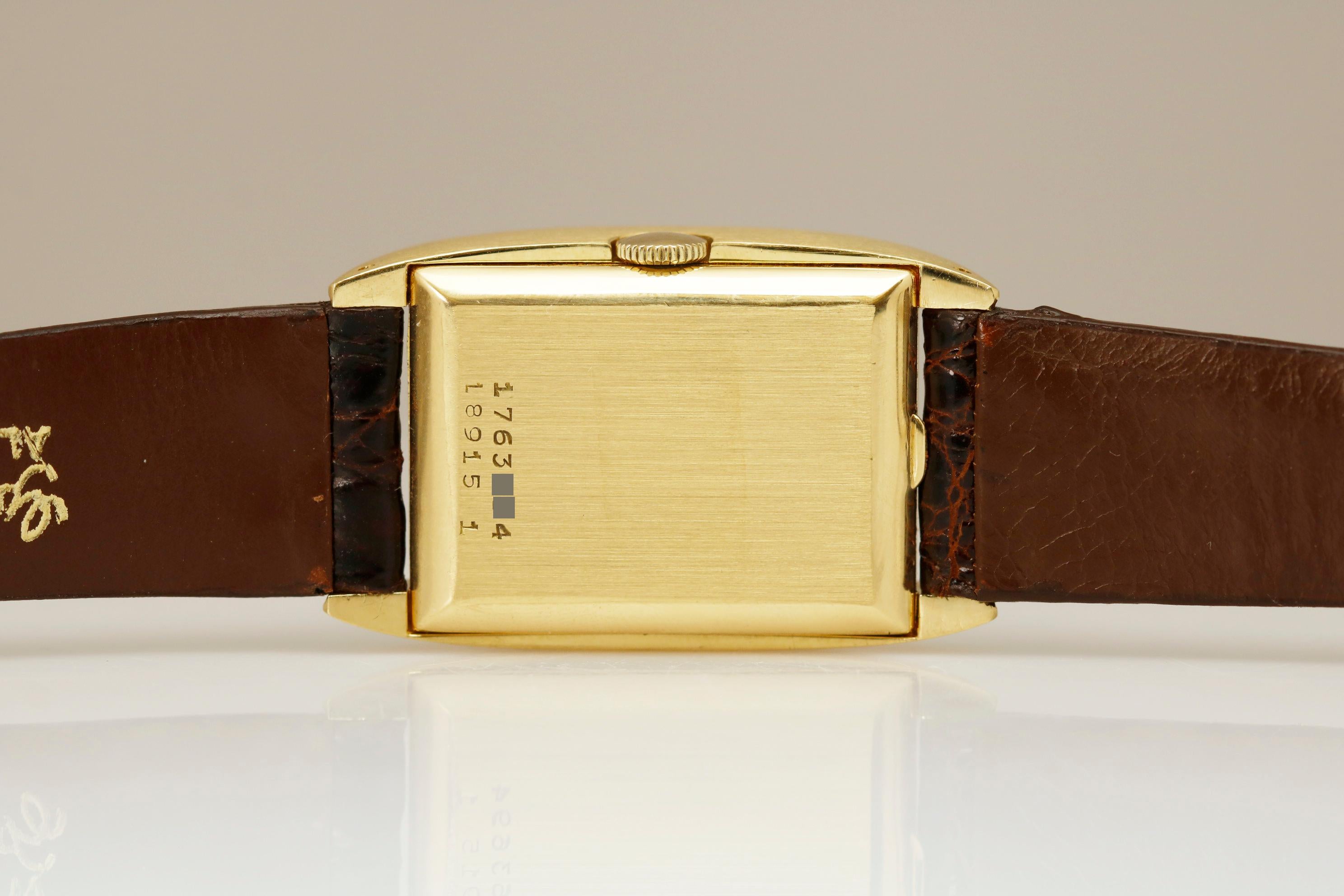 Rare Universal Genève Reference 18915 Yellow Gold Wristwatch, circa 1856 5