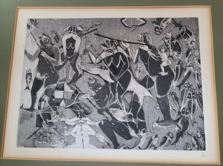 Rare Untitled Etching By Mexican Master Francisco Toledo 3 25 1971 For Sale At 1stdibs