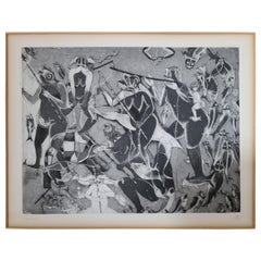 Rare Untitled Etching by Mexican Master Francisco Toledo 3/25, 1971