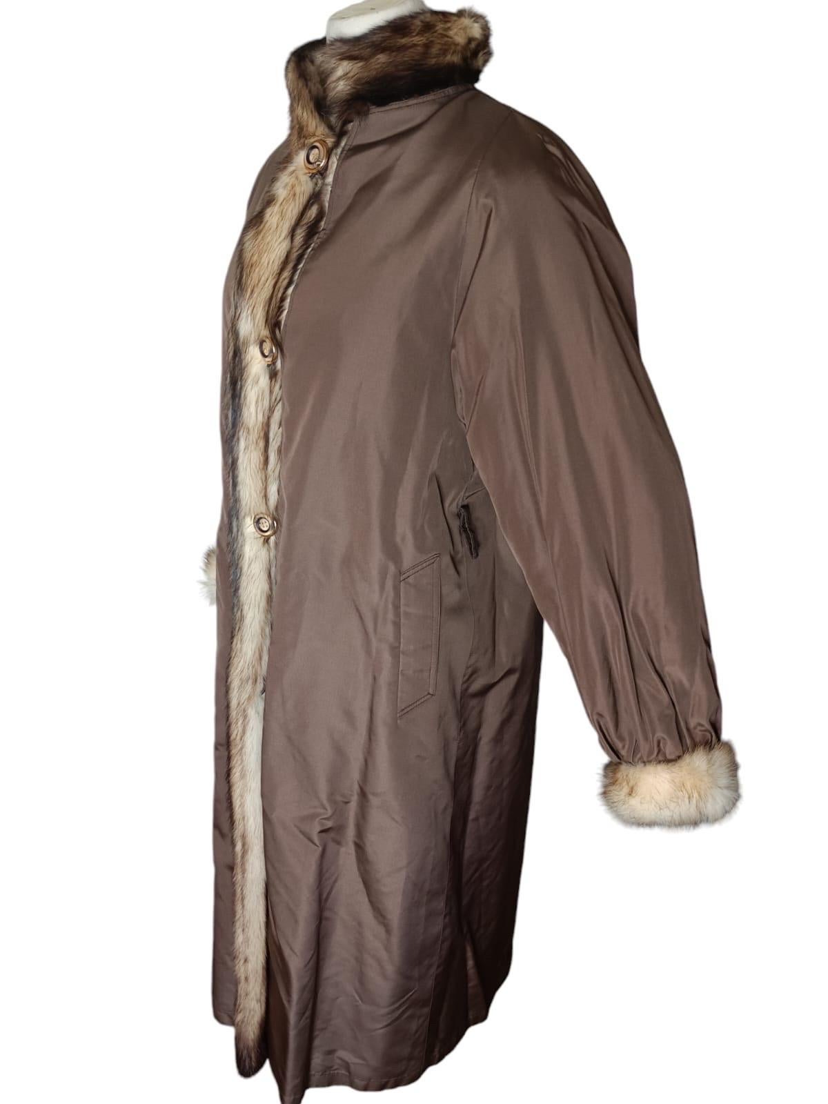 Rare Unused Vintage German sable fur coat size 10 For Sale 6
