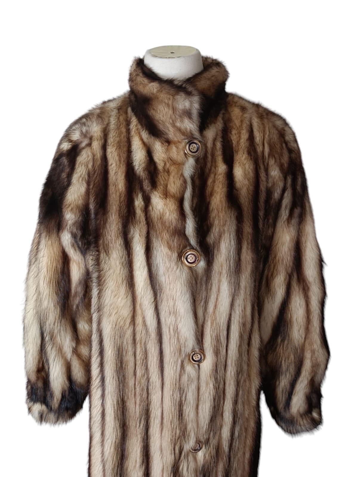 Women's Rare Unused Vintage German sable fur coat size 10 For Sale