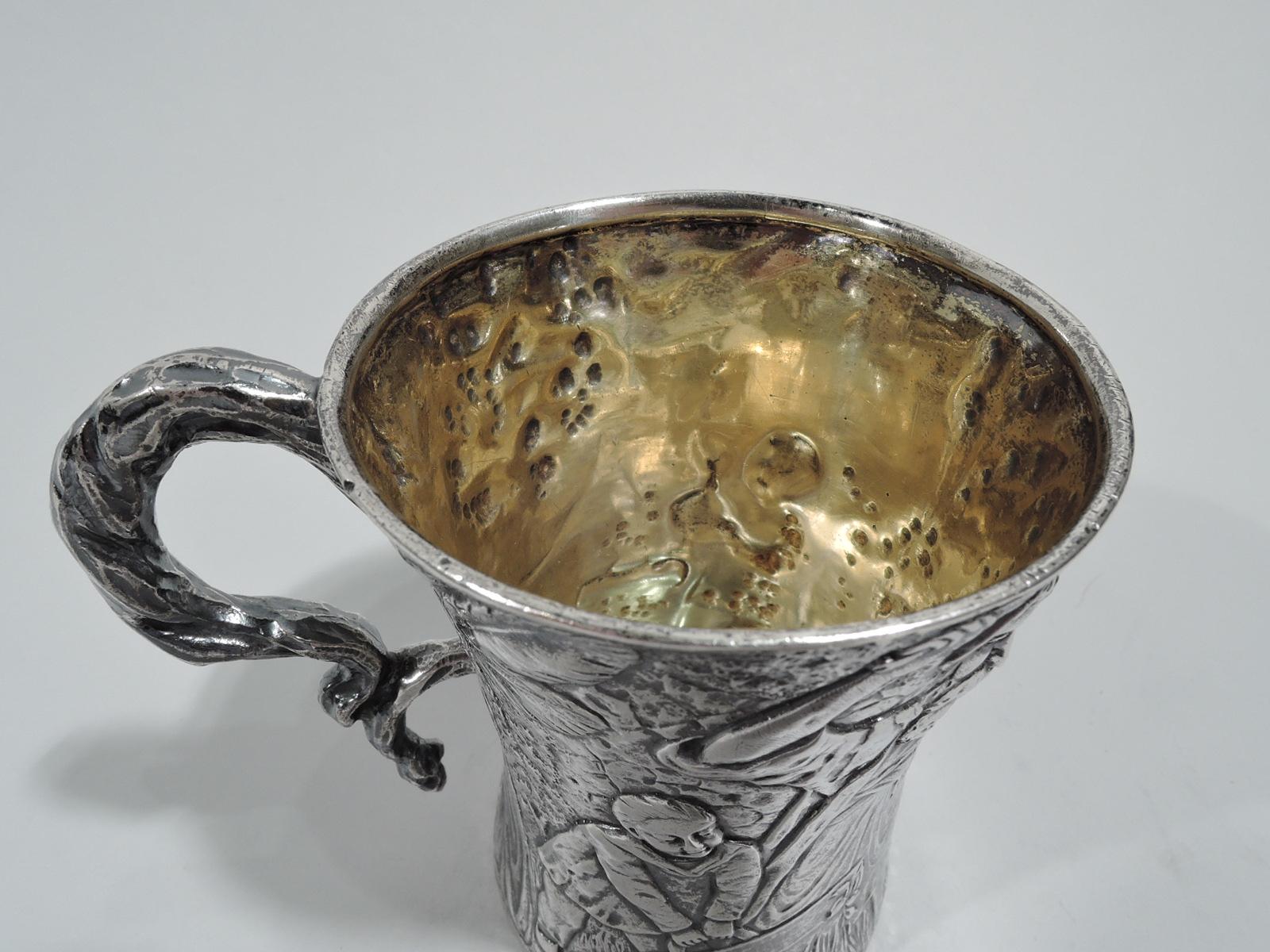 Rare & Unusual Antique American Sterling Silver Baby Cup by Tiffany In Excellent Condition In New York, NY