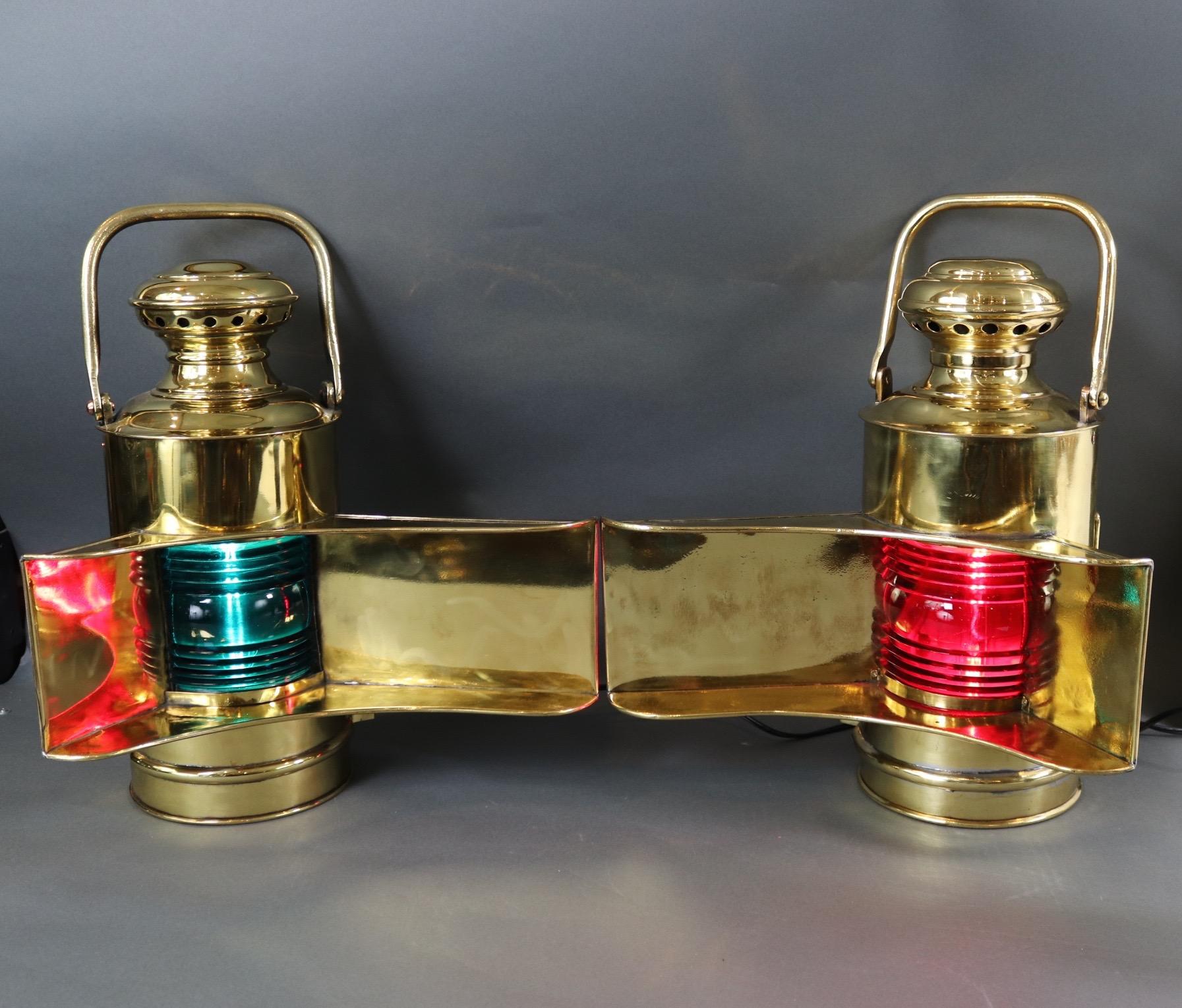 20th Century Rare US Navy Ships Lanterns For Sale
