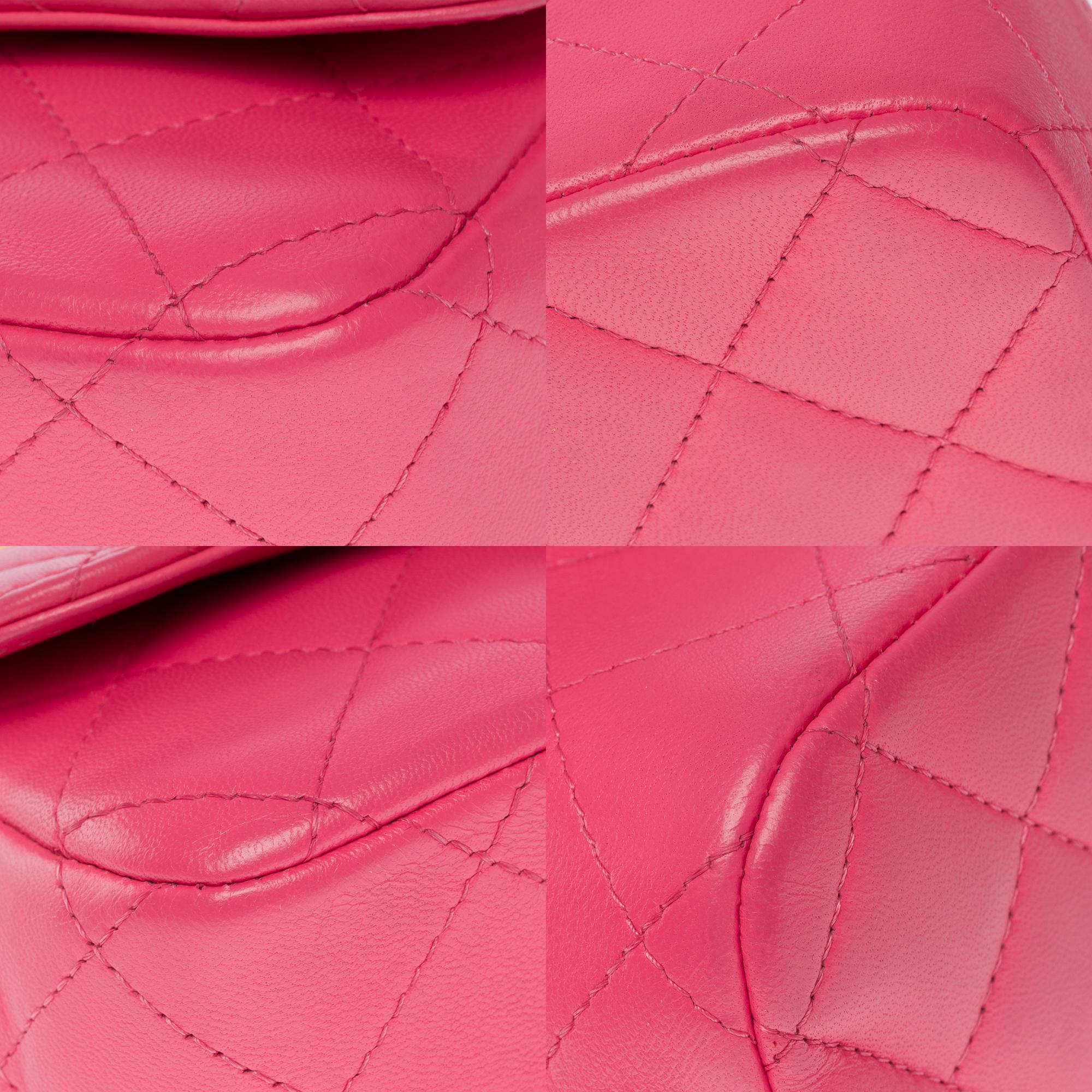 Rare V for Victory Chanel Timeless Mini in Pink quilted lambskin leather , GHW For Sale 7