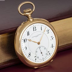 Rare Vacheron Constantin 18ct Gold Keyless Lever Open Face Pocket Watch C 1920s