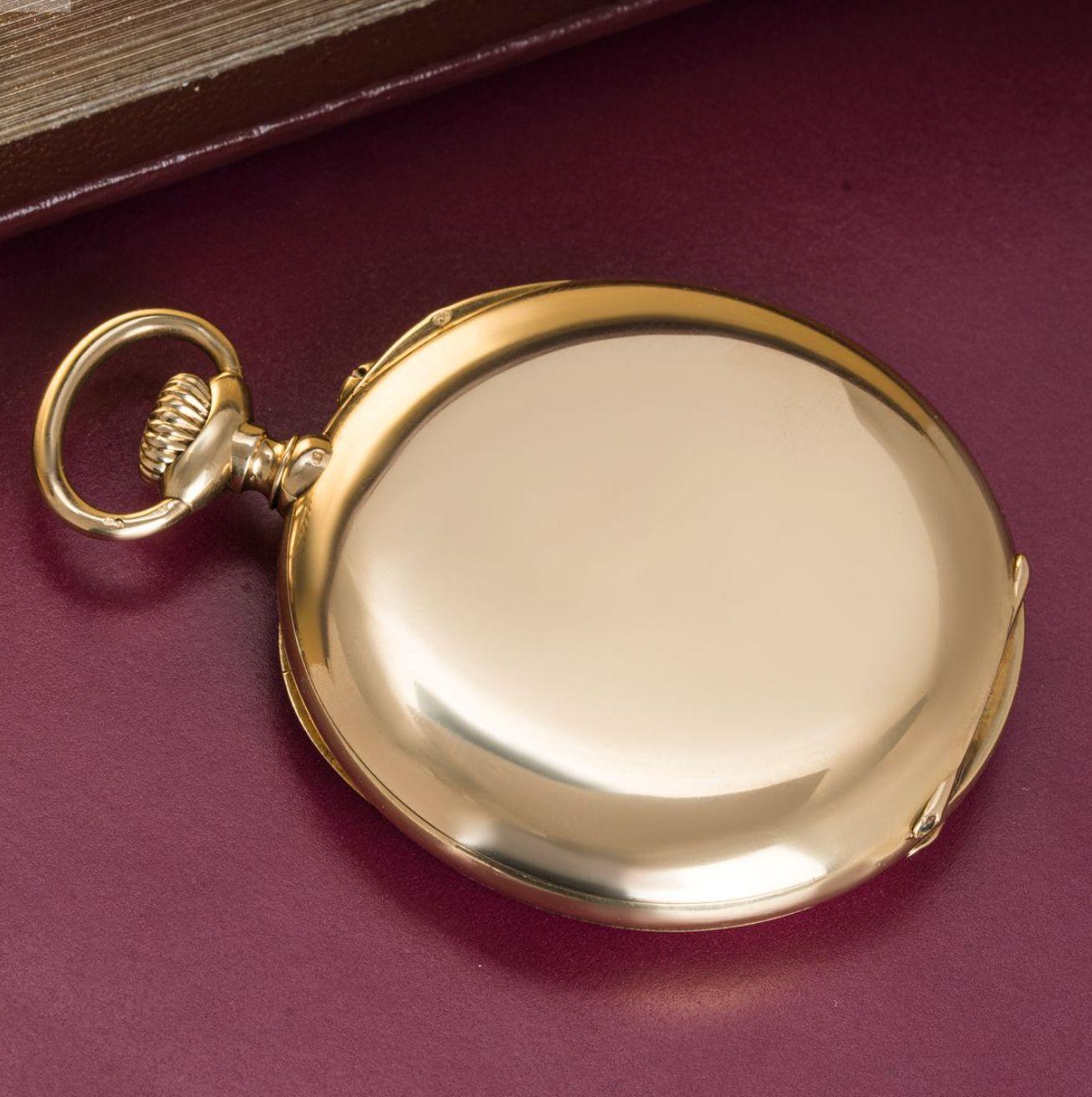 Rare Vacheron Constantin 18ct Gold Keyless Lever Open Face Pocket Watch C 1920s For Sale 2