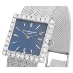 Rare Vacheron Constantin Ref. 7147 Vintage Diamond & 18K White Gold Mesh Watch