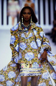 Rare Valentino Garavani Spring/Summer 1992 Runway hand embroidered beaded skirt