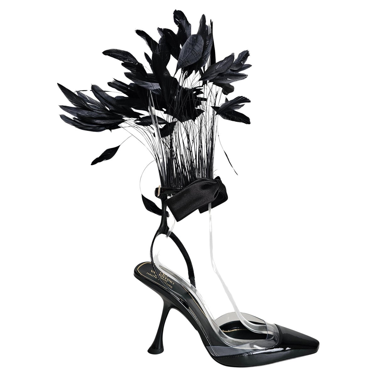 Valentino Haute Couture Feathered Pumps
