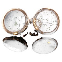 Rare Van Cleef & Arpels 18K Rose Gold Constellation Enamel Cufflinks 23.6g 18mm