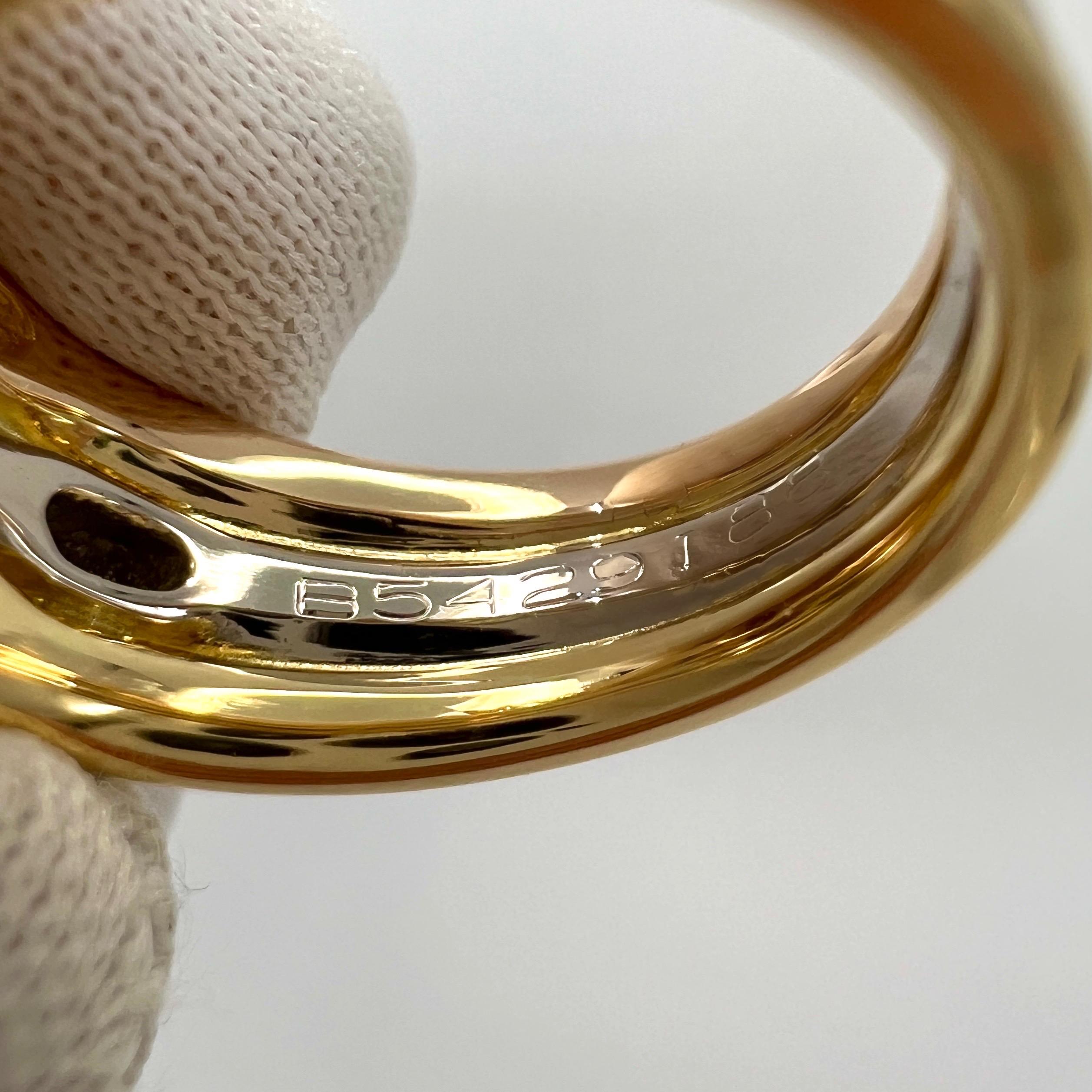 Seltener Van Cleef & Arpels Diamant-Herz-Ring aus 18 Karat mehrfarbigem dreifarbigem Gold mit Diamanten im Angebot 2