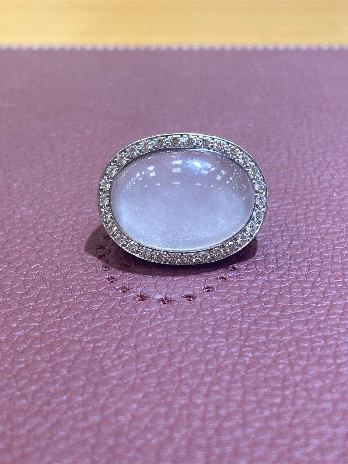 Van Cleef Arpels Rose Quartz And Diamond Ring With Reciept.


Excellent Condition