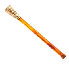 Rare Van Cleef & Arpels Tortoiseshell Gold Cigarette Holder