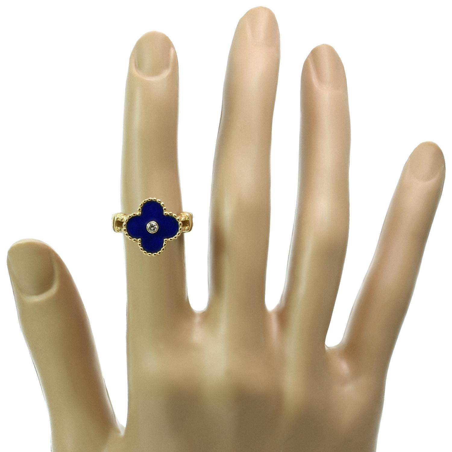 van cleef blue ring