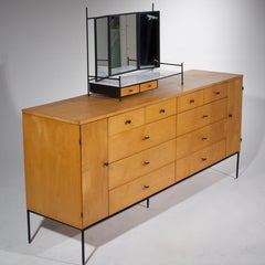 Rare Vanity Mirror by Paul McCobb for Planner Group in Natural