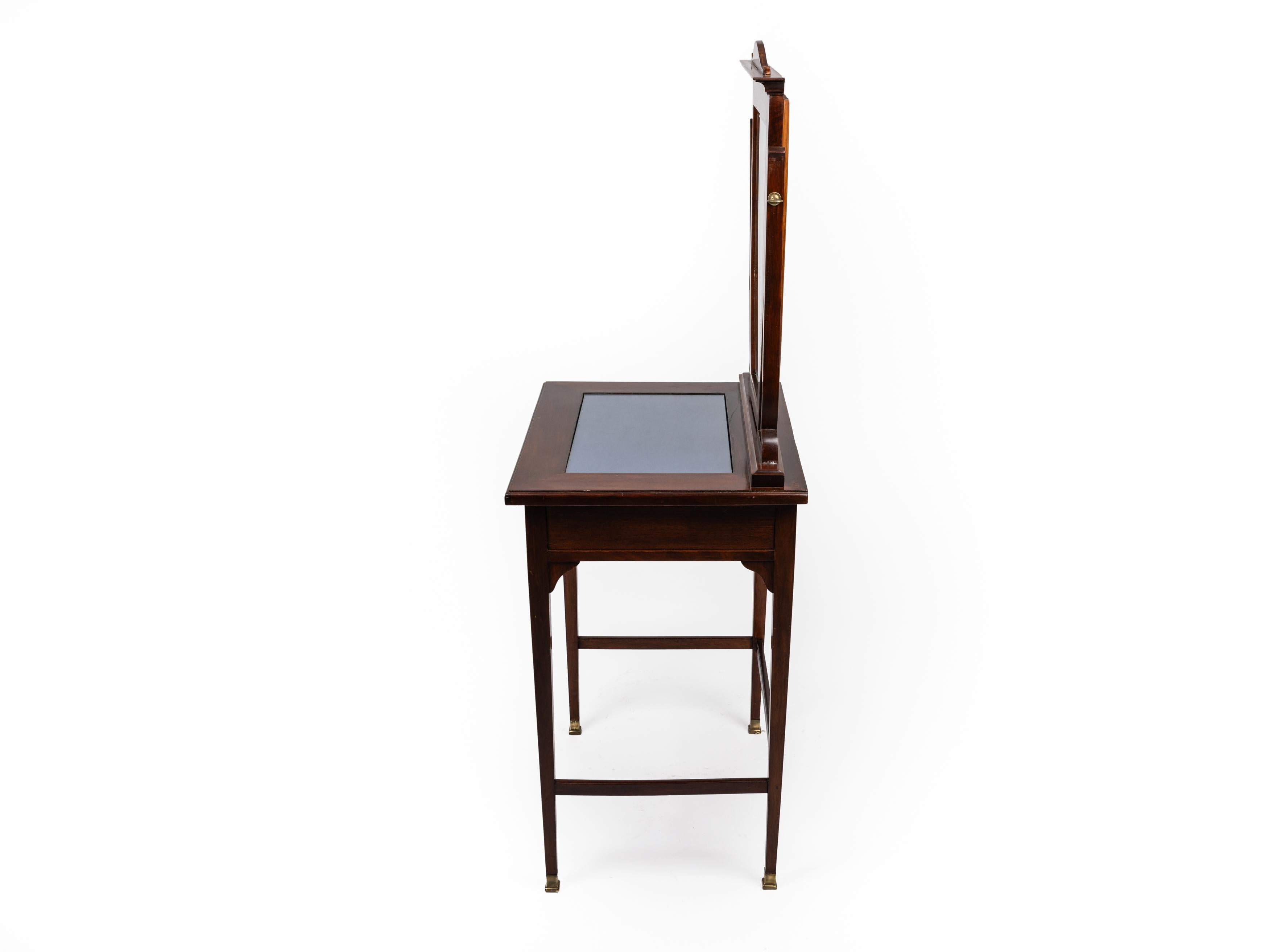 Faceted Rare Vanity Table, swivel mounted mirror, Art Nouveau Jugendstil, ~1910, Austria