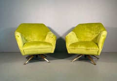Rare Variant Pair of Armchairs P32 Osvaldo Borsani for Tecno Italy, 1950