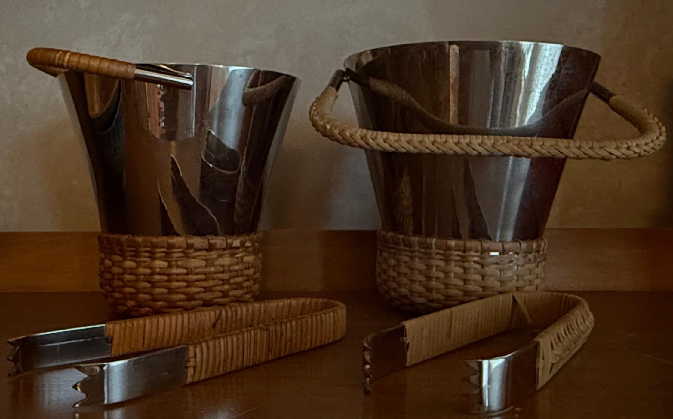 rare variation of carl auböck´s ice bucket no. 3703 with tongs For Sale 1