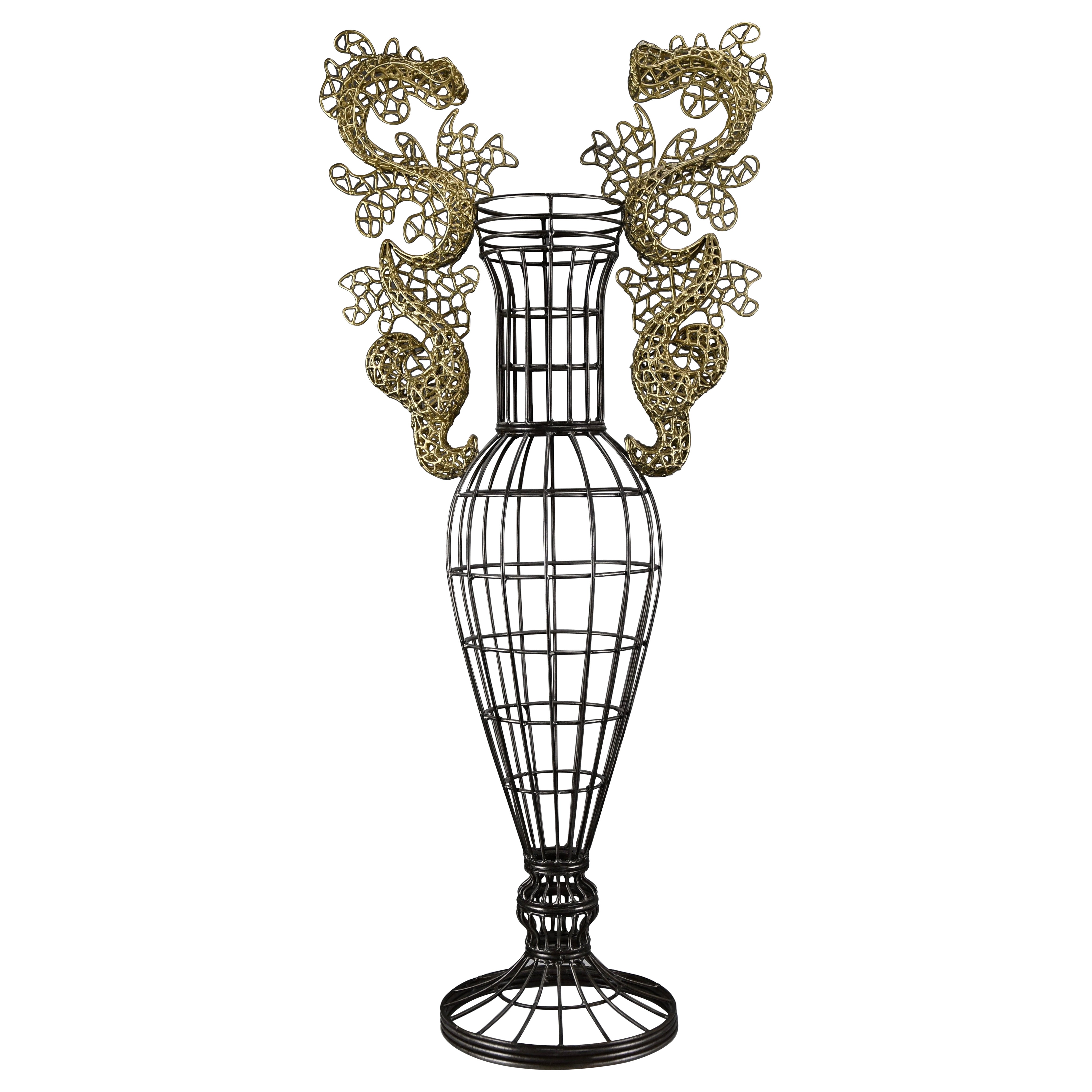 Rare "Vas Hippocampus" (Vase à hippocampe) d'Annacleto Spazzapan, 2011 en vente