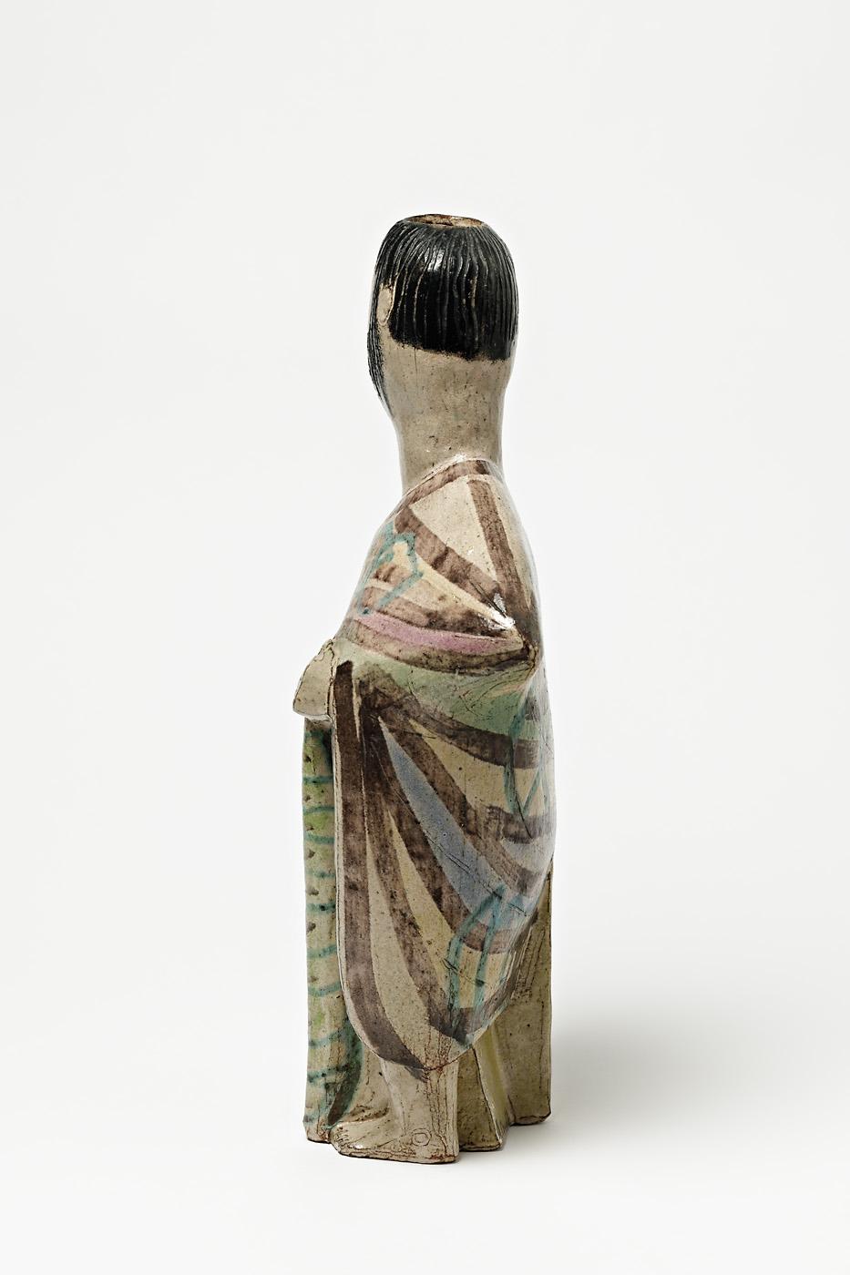 20th Century Rare Vase Sculpture- Vase by Coula for Accolay, circa 1960, Unique Piece
