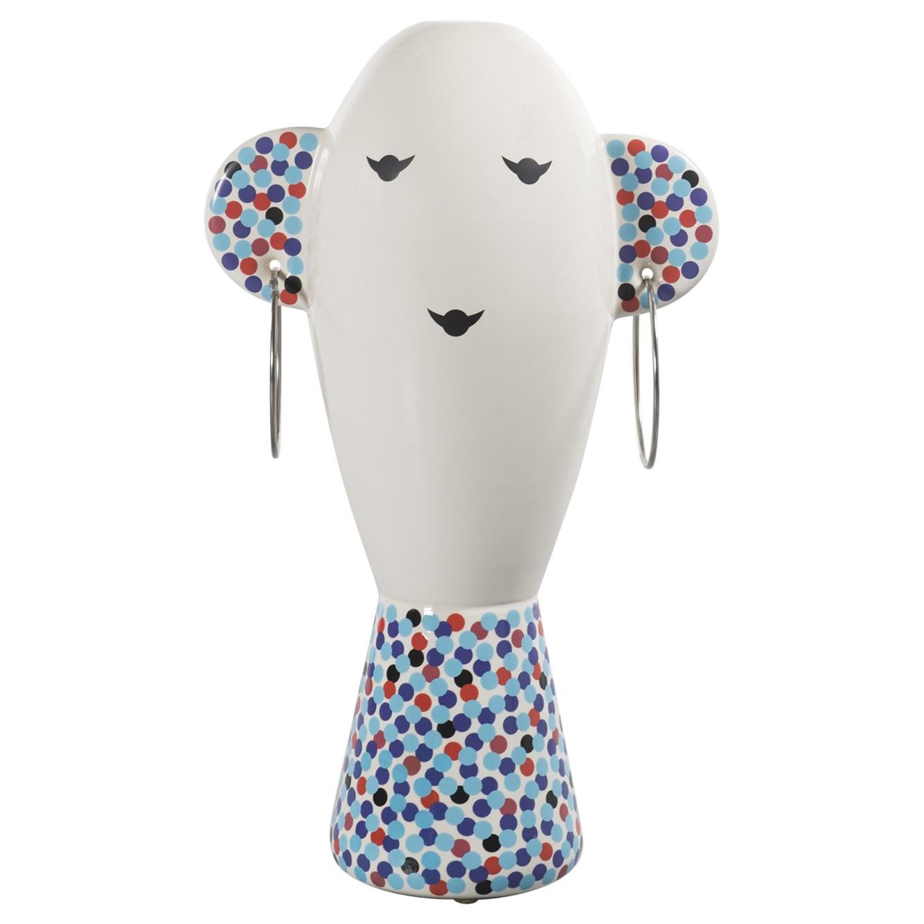 Rare Vaso Viso TOTEM by Alessandro Mendini for Alessi Limited Edition