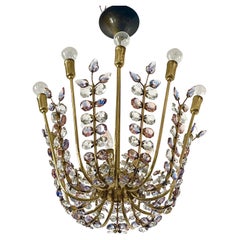 Seltener venezianischer Amethyst-Kronleuchter von Oswald Haerdtl für Bakalowits, 1950er Jahre