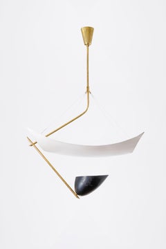 Rare "Vela" Ceiling Light by Angelo Lelli for Arredoluce