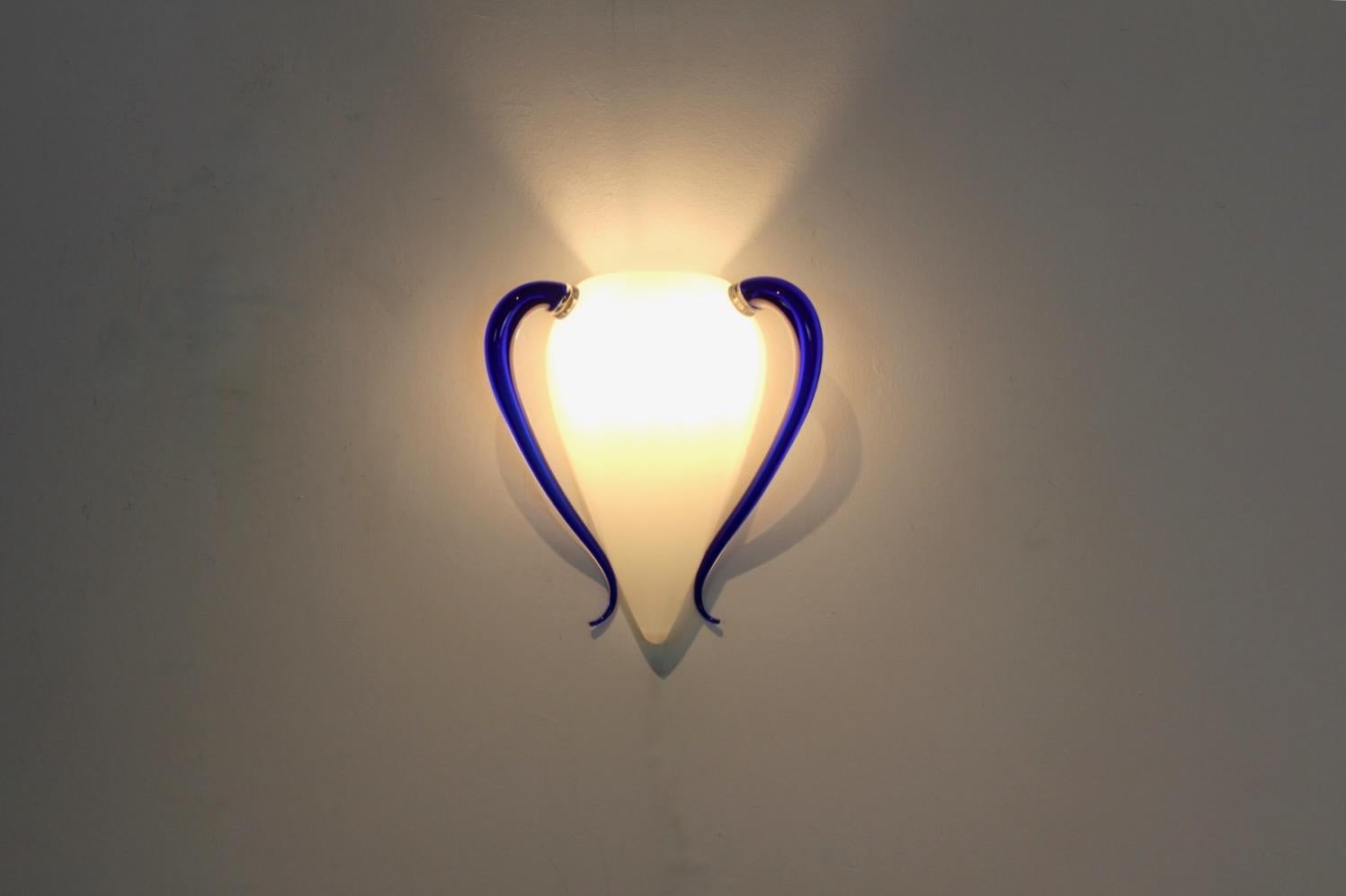 Rare ‘Venexiana’ Hand-Blown Murano Glass Wall Sconce by Barovier & Toso, Stock o For Sale 5