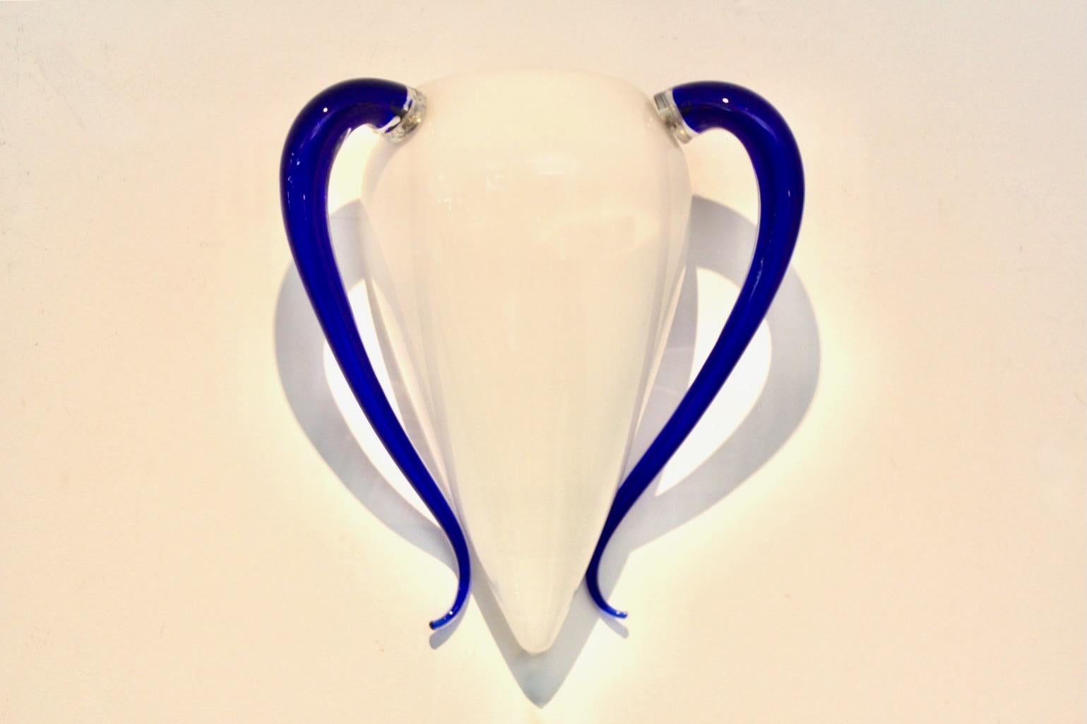 20th Century Rare ‘Venexiana’ Hand-Blown Murano Glass Wall Sconce by Barovier & Toso, Stock o For Sale
