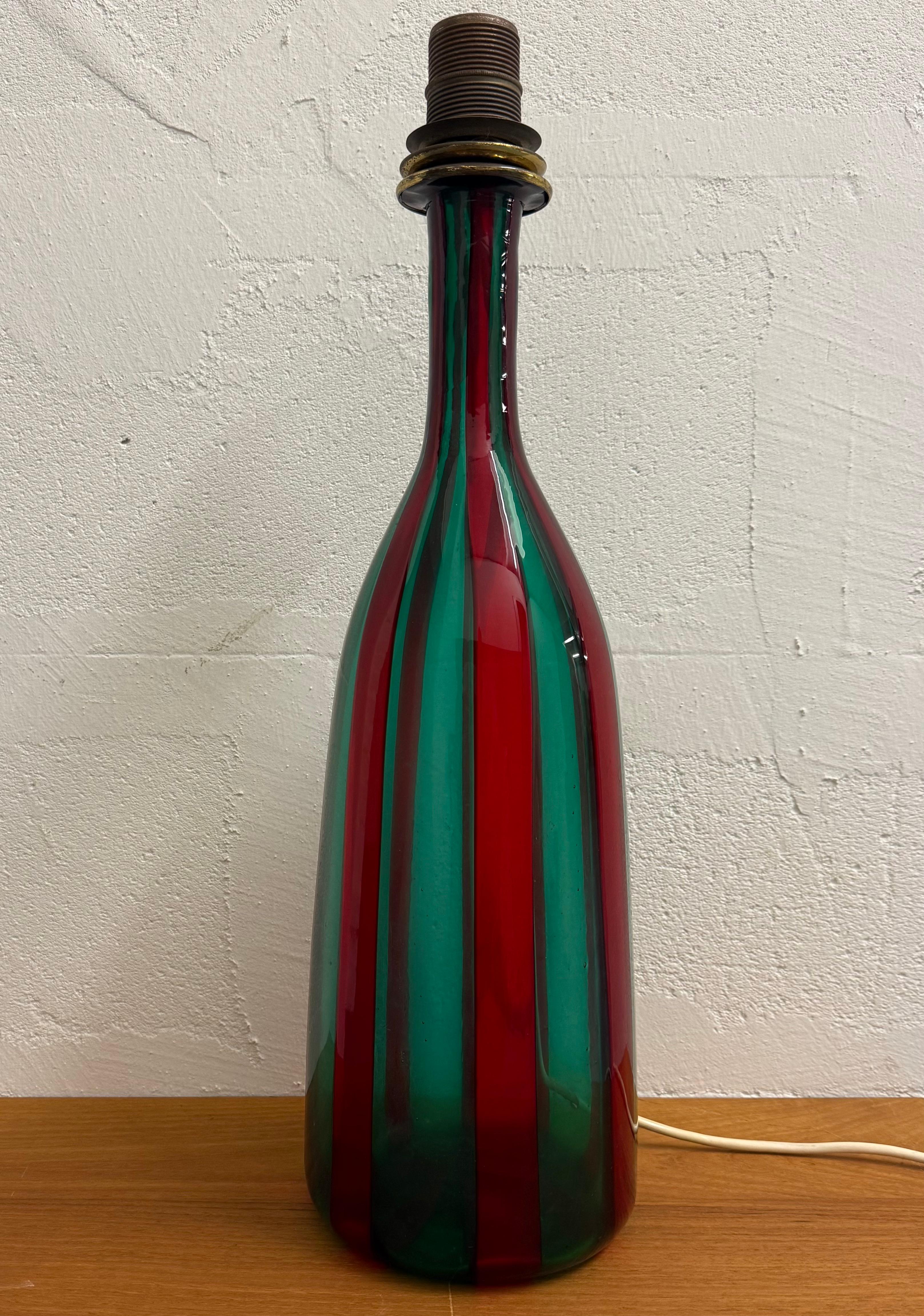 seltene venini steh- oder tischlampe von fulvio bianconi im Angebot 3